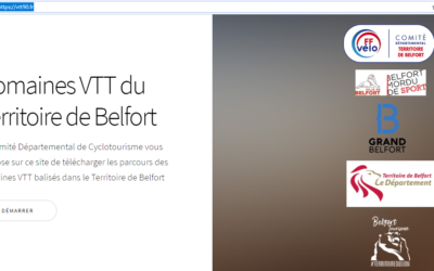 Nouveau site pour les circuits VTT balisés dans le département