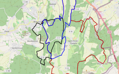 Nouveaux circuits VTT sur Beaucourt/Delle